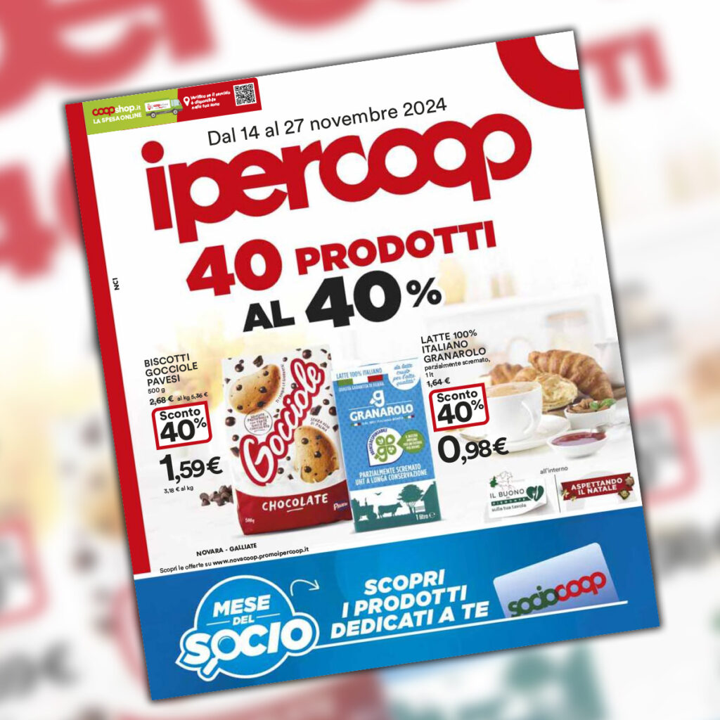 Ipercoop – 40 prodotti al 40%